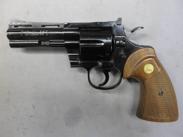 【タナカ】コルトパイソン.357mag 4in R-Model スチールフィニッシュ