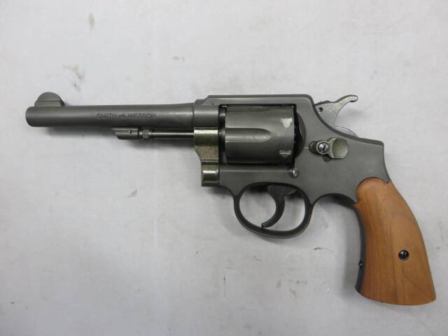 【ハートフォード】S&W ビクトリーモデル HW ナチュラル 5in 東京店カスタム モデルガン