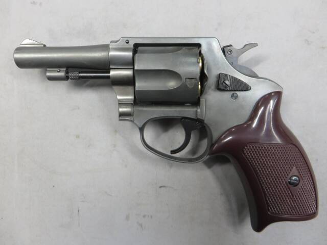 【マルシン】ポリスリボルバー 77ミリ銃身 エクセレント HW プラグリップ仕様