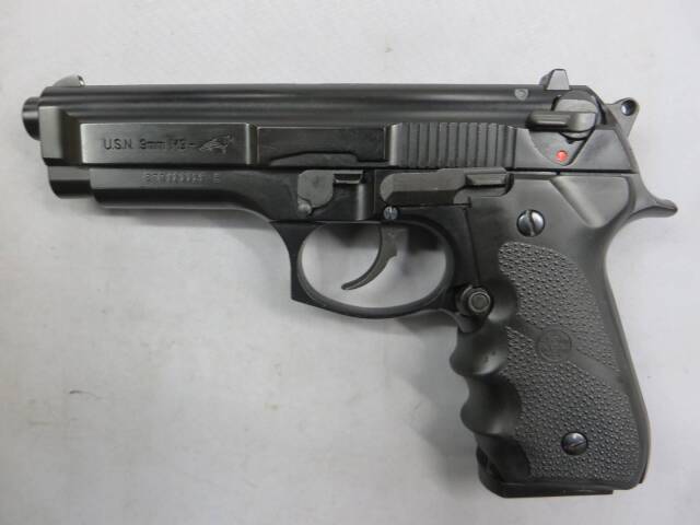 マルシン】U.S.N 9mm M9 ドルフィン ブラック・HOGUEラバーグリップ 