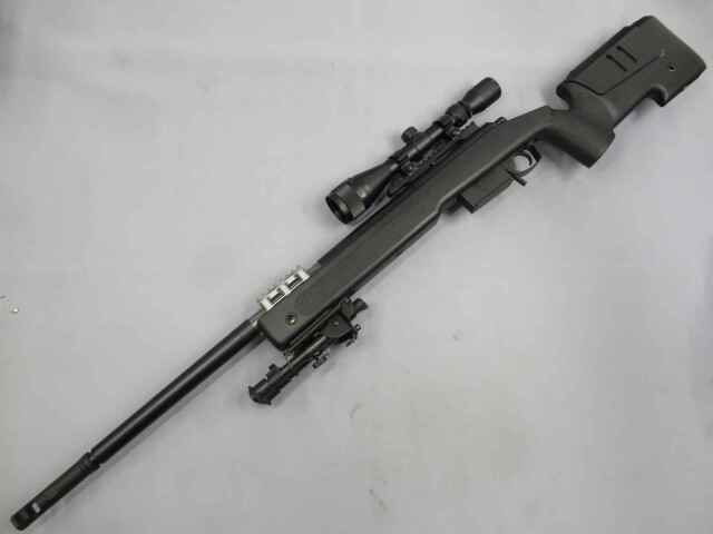 【東京マルイ】M40A5 ブラック / スコープ・バイポッド アメリカ海兵隊採用スナイパー エアーコッキング ボルトアクション　