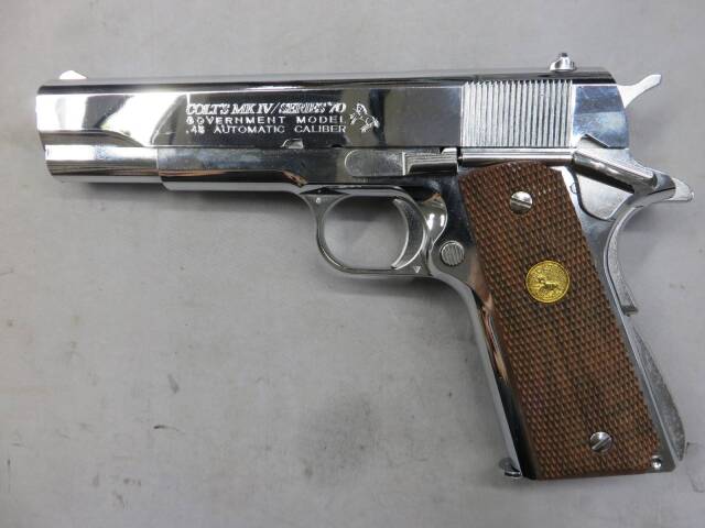 【東京マルイ】コルトガバメントMK4シリーズ70　ニッケルフィニッシュ