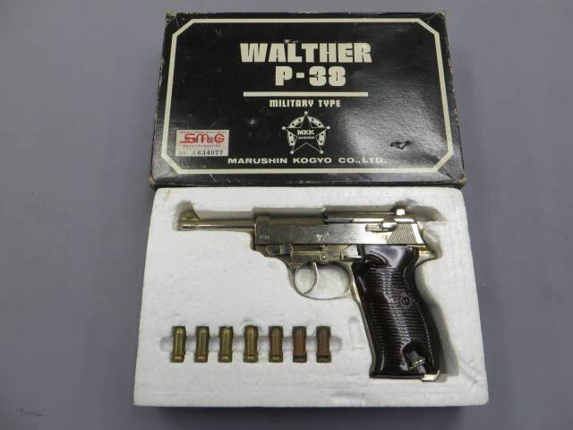 【マルシン】ワルサーP38 ミリタリー タニオアクション SMG 金属モデルガン