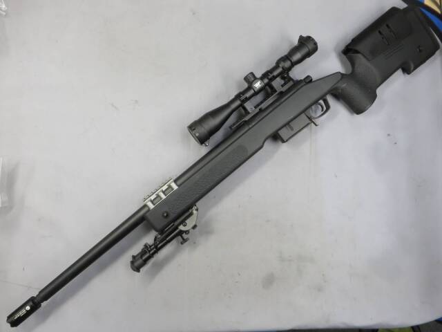 【東京マルイ】M40A5 ブラックストック・スコープ・バイポッド・トレーサー