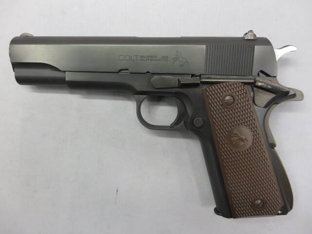 WESTERN ARMS WA コルトガバメント 完売】WA【コルト】M1911 ブラックアーミー 木製グリップ付