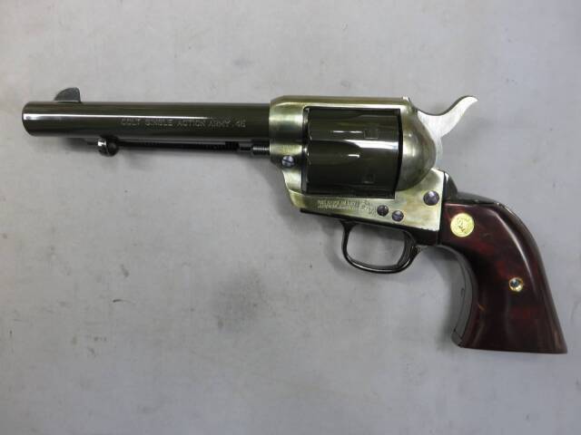【ハートフォード】SAA.45 メッキ ケースハードン カスタム アーティラリー モデルガン