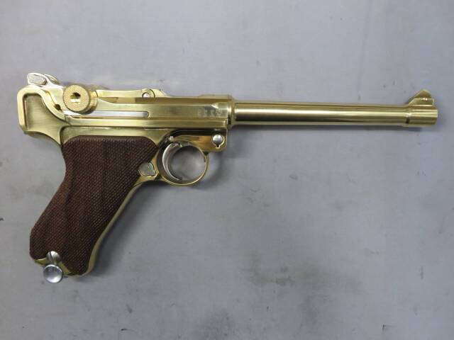 【マルシン】ルガーP08 6in 木製グリップ SMG・金属モデルガン