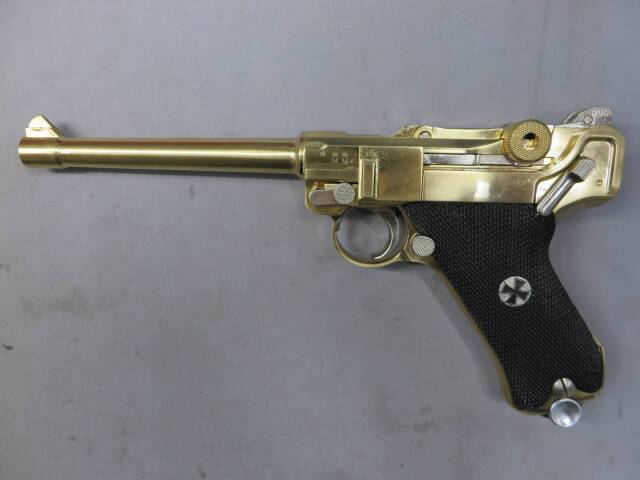 【フランクリンミント・マルシン】ルガーP08 6in マリーネ・金属モデルガン