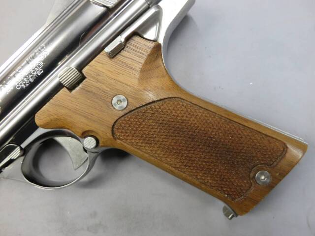 【マルシン】44AUTO MAG CLINT1 8ｍｍBB シルバー・木製グリップ・ガンケース付き