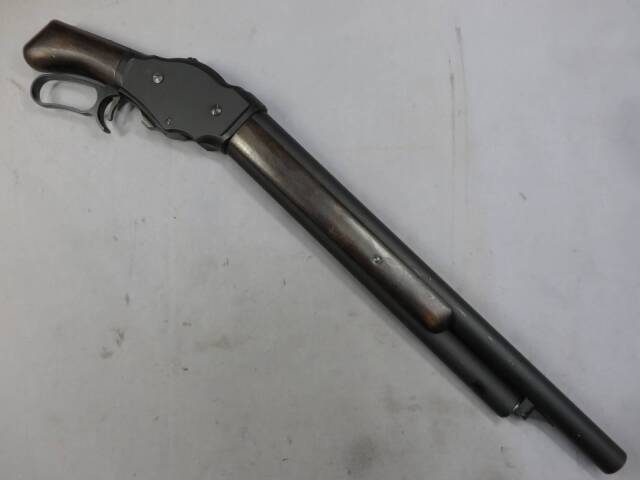 【マルシン】M1887 ショート マットブラックコーティング HW・木製ストック組込