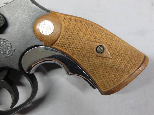 【ハートフォード】S&W M15 コンバットマスターピース 42.5n オールドタイプ木製グリップ・グリップアダプター モデルガン