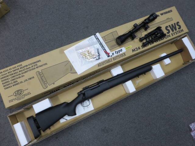 スナイパーライフル　M24sws カートリッジversion2 楽天市場】ガスライフル M24 SWS 24インチ バージョン2 カートリッジ