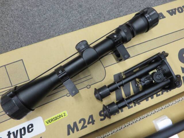 タナカ】M24 SWS Ver.2 カートリッジ・スコープ・バイポッド