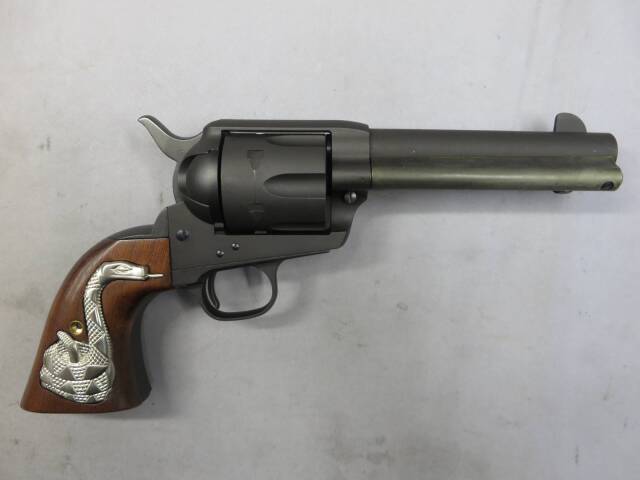 【タナカ】コルトSAA.45 2nd シビリアン HW ・ラトルスネーク 木製グリップ　モデルガン