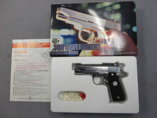 【タナカ】コルト ガバメント.380AUTO ステンレス