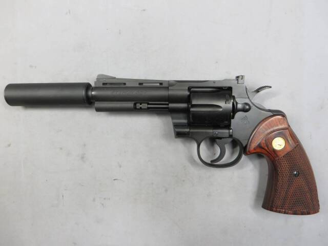 【タナカ】シティハンター　コルトパイソン 4in R-Model HW “Ryo Saeba”model・PandraArms 木製グリップ