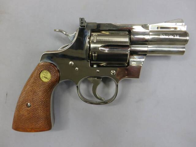 タナカ　コルトパイソン2.5インチ　ニッケルフィニッシュ　Rモデル　ガスガン Colt Python Snake Eyes 2.5inch “R-model” | TANAKA WORKS
