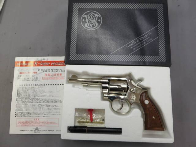 タナカ】S&W M10 ミリタリー＆ポリス 4in ニッケル Ver.3