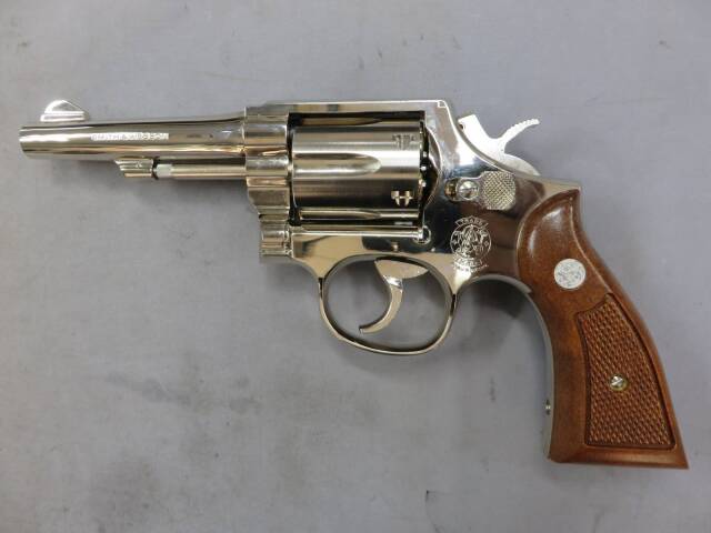 タナカ　S&W M10 ミリタリーポリス　ニッケルフィニッシュ　アルタモント付 タナカ S&W M10 ミリタリーポリス ニッケルフィニッシュ アルタモント付