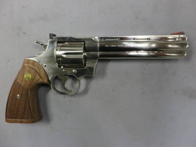 【タナカ】コルトパイソン.357mag 6in ニッケルジュピターフィニッシュ