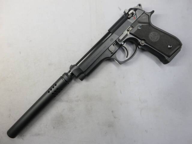 ウエスタンアームズ　ベレッタ９２Ｆ サプレッサー ウエスタンアームズ】ベレッタM92FS スーパーロングサイレンサー