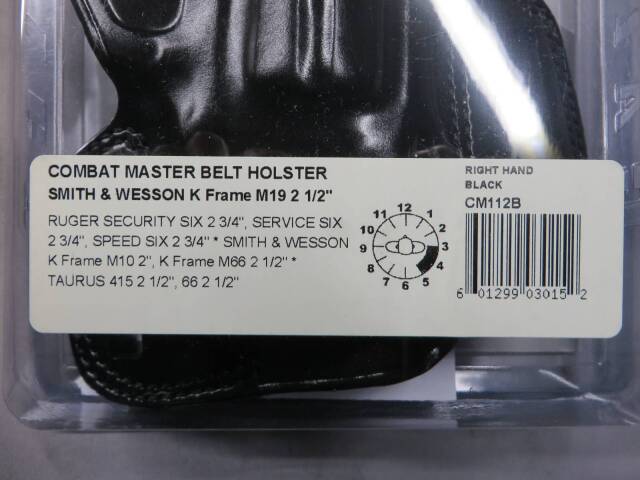 【GALCO】S&W Kフレーム コンバットマスター ベルト ホルスター CM112B