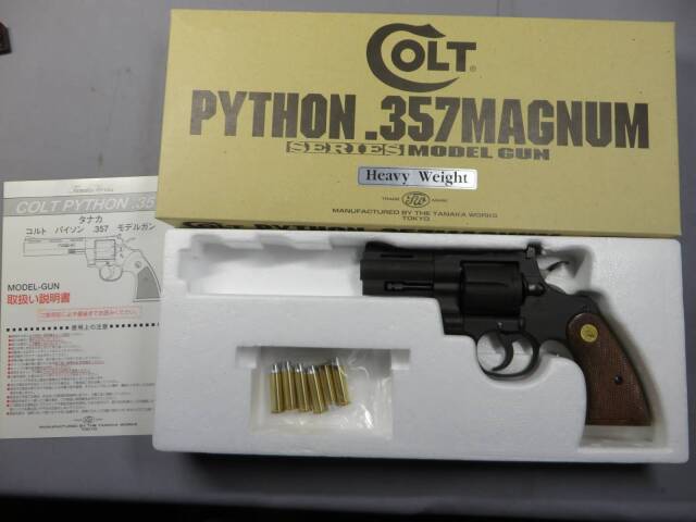 【タナカ】コルトパイソン.357mag 3in  HW 　モデルガン
