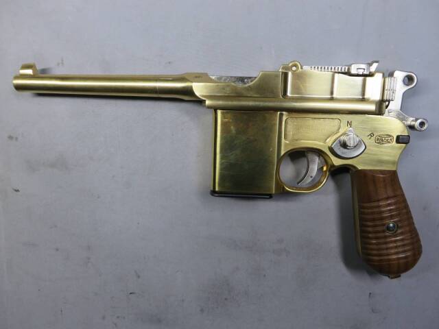 【マルシン】モーゼルM712 木製グリップ  SMG・金属モデルガン
