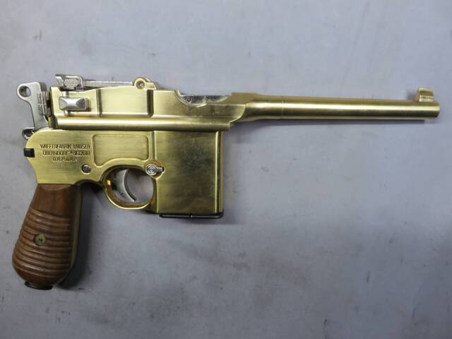 【マルシン】モーゼルM712 木製グリップ  SMG・金属モデルガン