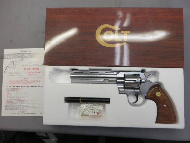 タナカ】コルトパイソン.357mag 6in R-Model ステンレスフィニッシュ