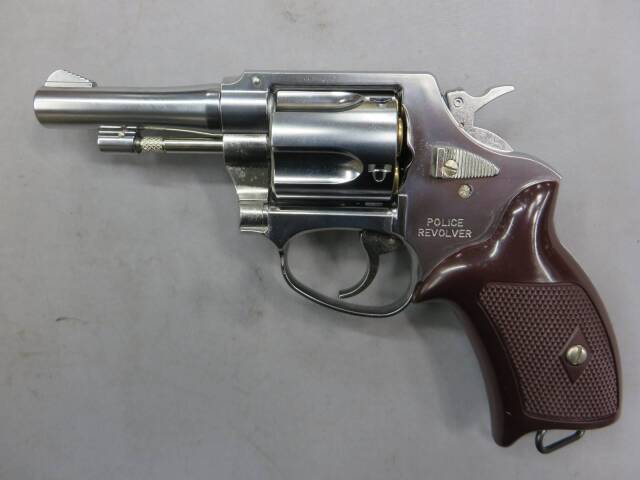 【マルシン】ポリスリボルバー 6ｍｍBB 3in シルバー Xカートリッジ