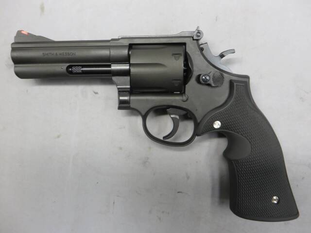 【マルシン】S&W M586 4in ブラック HW プラグリップ　 モデルガン