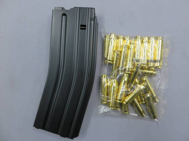 【TOP】M4カービン EBB ライブカート用 30連マガジン+メッキカート30発