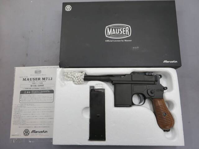 【マルシン】モーゼルM712 ショートバレル HW 6ｍｍBB・ショート/ロング マガジン付