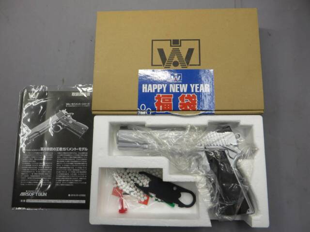 WA SIG GSR Revolution ステンレスシルバー 福袋ver 美品 WA] SIG ARMS GSR レボリューション シルバー HW ガスブロー