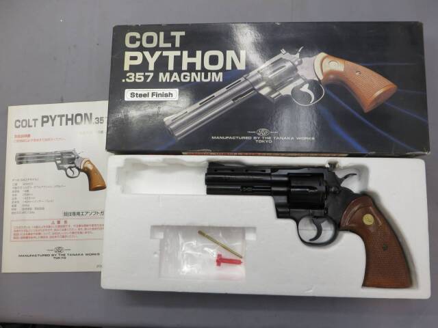 【タナカ】コルトパイソン.357mag 4インチ スチールフィニッシュ