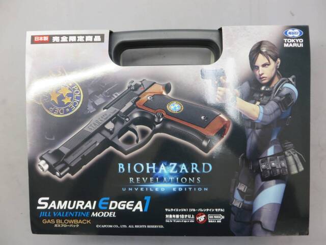 マルイ ジルバレンタイン ブルーイング 極美品 サムライエッジ M92F 東京マルイ】サムライエッジ A1 ジルバレンタインモデル バイオハザード