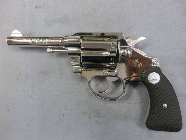 【タナカ】コルト ポリス ポジティブスペシャル ニッケルフィニッシュ  モデルガン