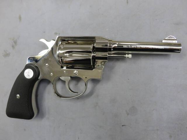 【タナカ】コルト ポリス ポジティブスペシャル ニッケルフィニッシュ  モデルガン