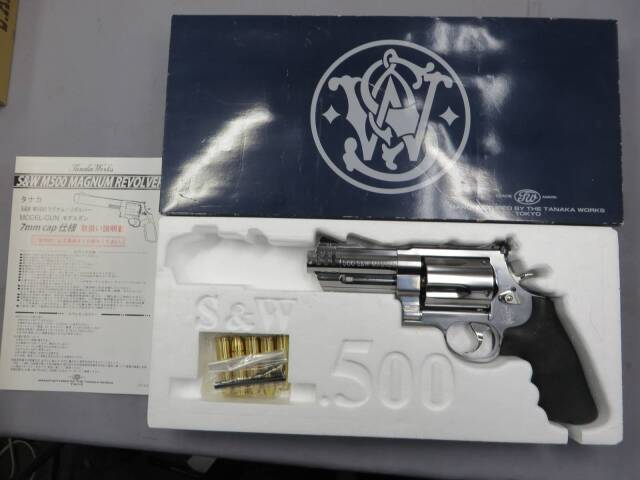 タナカ】S&W M500 3+1in ステンレス Ver.2 モデルガン
