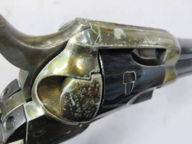 【ハートフォード】SAA.45 メッキ ケースハードン カスタム アーティラリー モデルガン