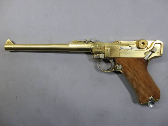 【マルシン】ルガーＰ08　8in　木製グリップ SMG・金属モデルガン