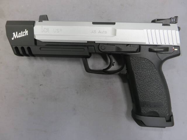 【KSC】H&K USP.45 Match マッチ SYSTEM7・スライドシルバー塗装