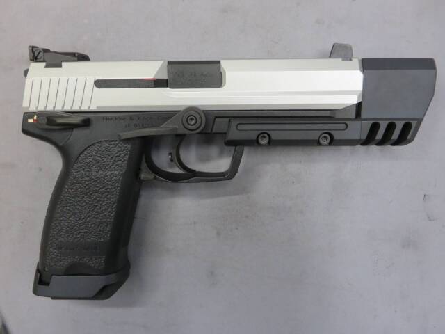【KSC】H&K USP.45 Match マッチ SYSTEM7・スライドシルバー塗装