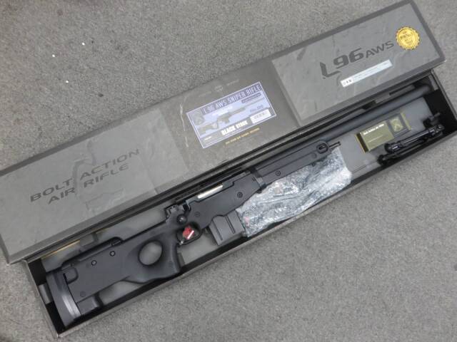 【東京マルイ】L96AWS ブラックストック・タクティカルバイポッド・スコープ
