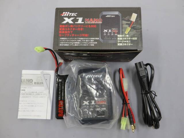 【HiTEC】X1 NANO 充電器 / BATON Lipoバッテリー