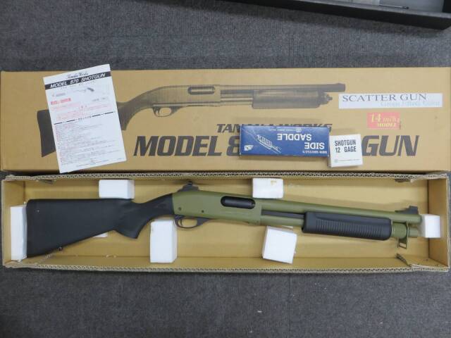 【タナカ】M870 スキャッターガン 14インチ　グリーンエフェクトカラー