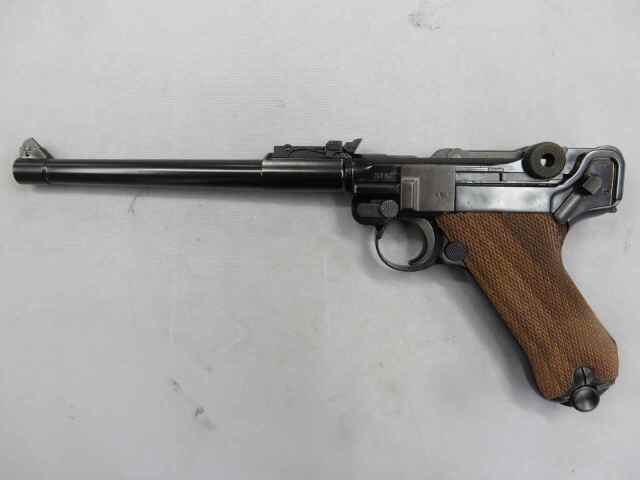 【タナカ】ルガーP08 8in スチールフィニッシュ　フルチェッカーアメリカンウォールナットグリップ