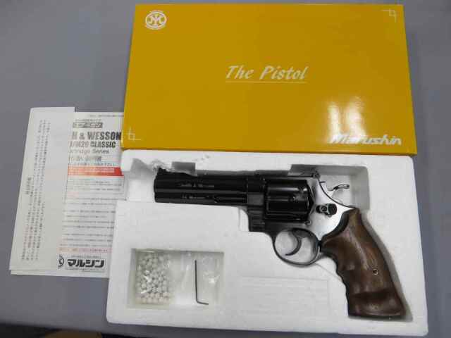 【マルシン】S&W M629 クラシック ディープブラック 木製グリップ仕様 Xカートリッジ
