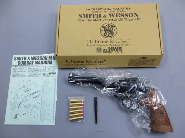 【ハートフォード】S&W M19 コンバットマグナム 6in HW ブルーブラック モデルガン
